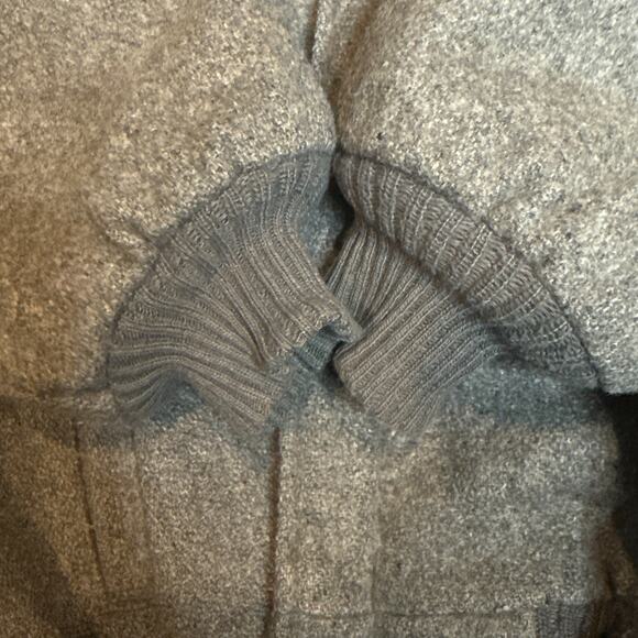 Vintage 1960s Wool Bomber Jacket Men’s L 42-44 Gray Red Lining Sherpa USA Made - Picture 12 of 16